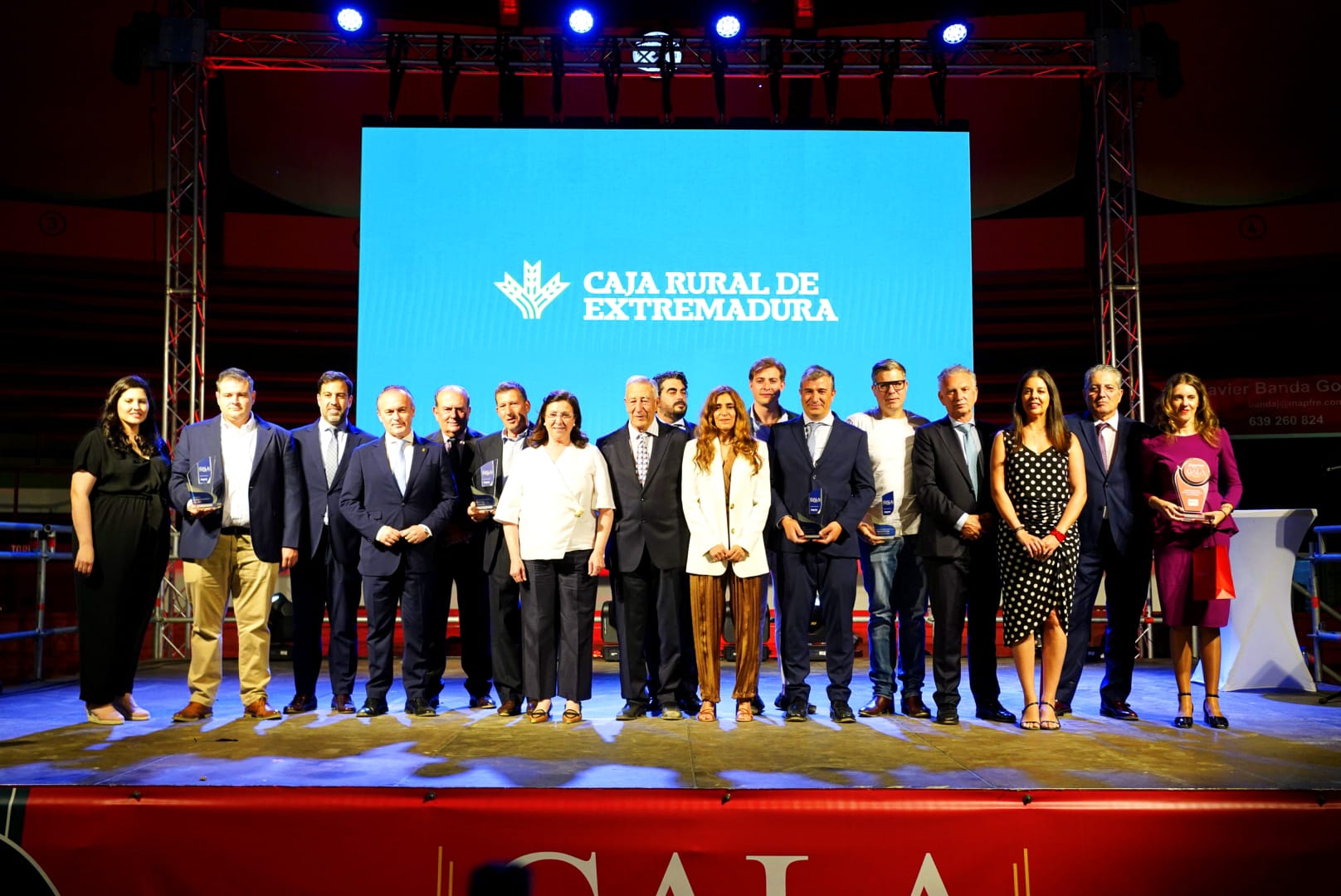 APYME Vegas Altas La Serena premió a sus Empresas del Año en una gran Gala que contó un año más con el patrocinio de la Caja Rural de Extremadura