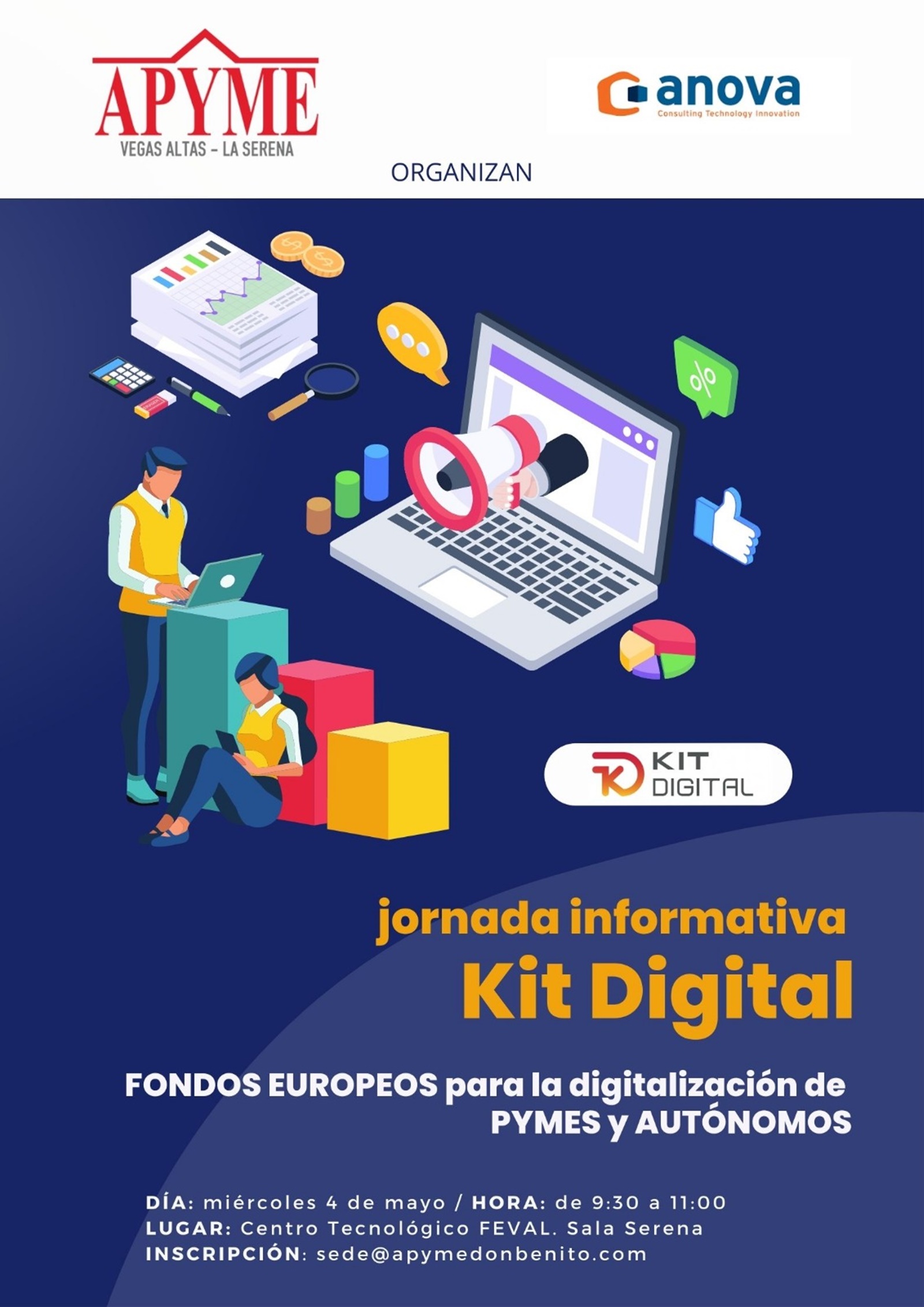 Apyme Vegas Altas La Serena organiza una jornada informativa sobre las ayudas de Kit Digital