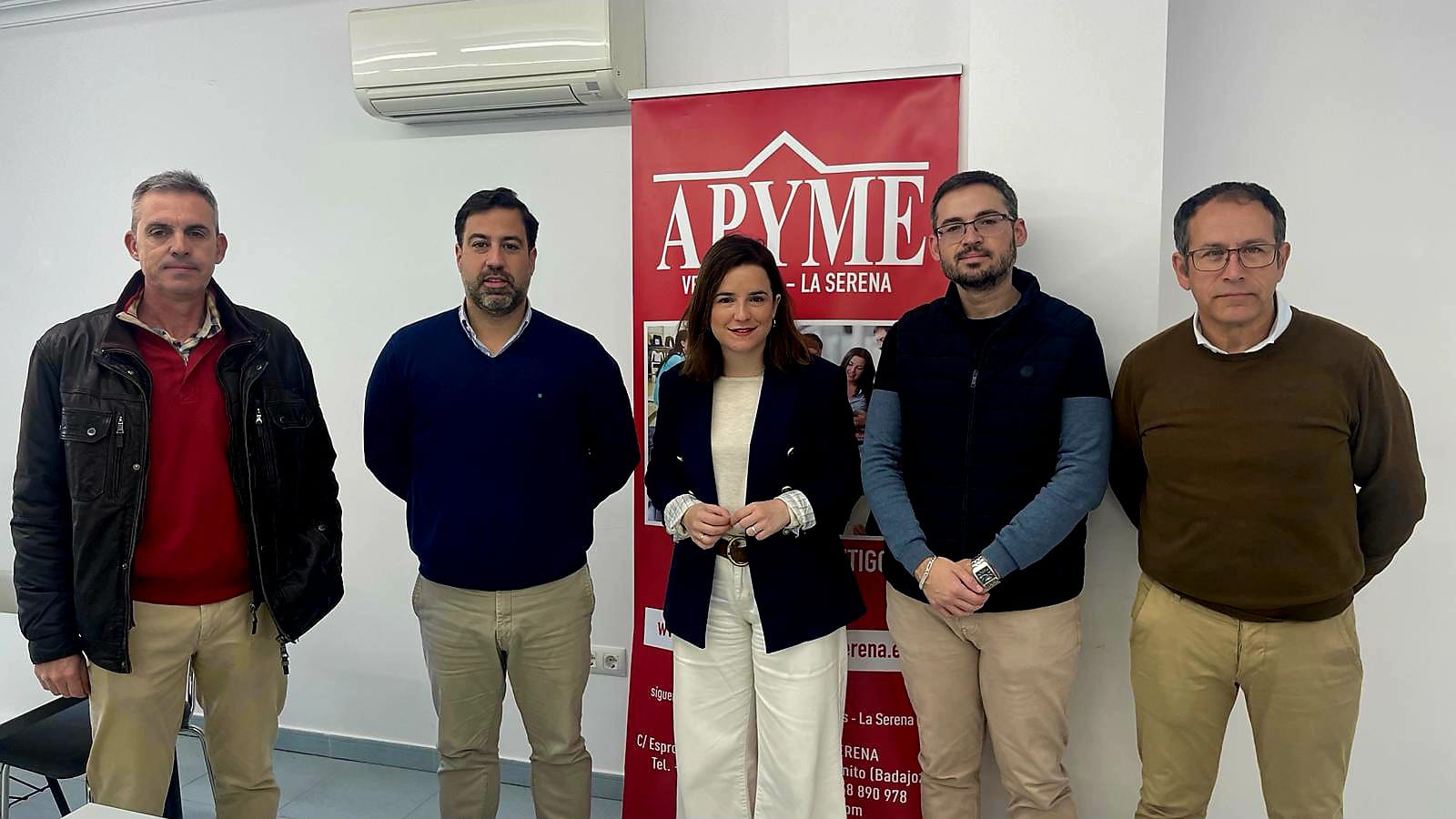 APYME Vegas Altas la Serena recibe la visita del presidente de ADEVAG, Valentín Pozo para reforzar las vías de colaboración
