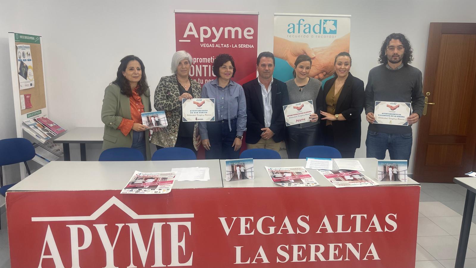 APYME Vegas Altas la Serena presentó su Calendario Solidario 2025, “Sumando Esfuerzos, Multiplicamos Sonrisas” cuya recaudación irá destinada a AFAD Recuerda Extremadura