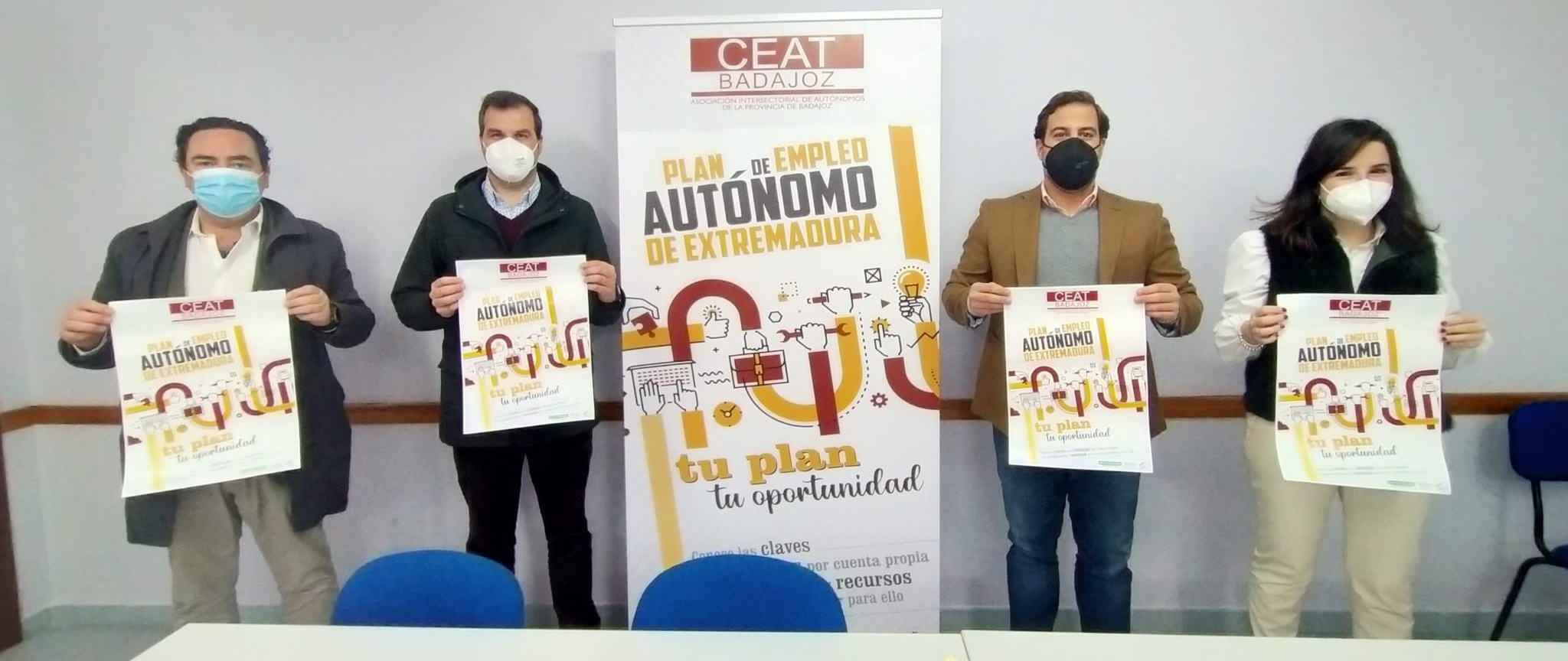 CEAT Badajoz presentó su paquete de acciones para dar la mayor difusión al “Plan del Empleo Autónomo de Extremadura 2020-2023”