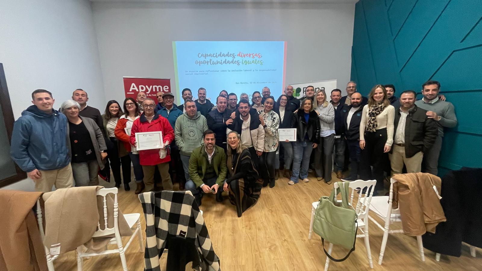 APYME Vegas Altas La Serena y Plena Inclusión Don Benito, celebran un acto de clausura de la iniciativa “Capacidades diversas, oportunidades iguales”