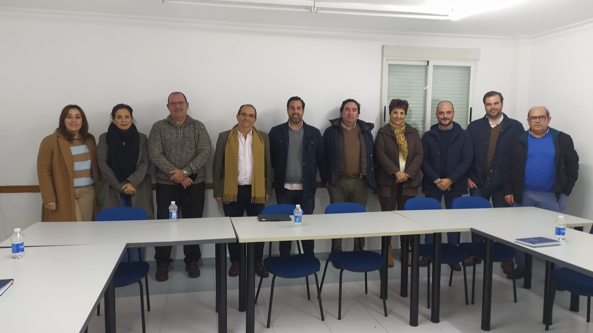 El candidato del PP a la alcaldía de Don Benito, Pedro Noblejas visitó APYME Vegas Altas La Serena