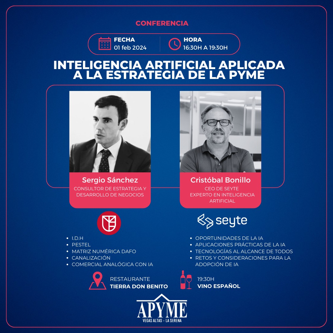 APYME Vegas Altas La Serena organiza una conferencia sobre Inteligencia Artificial aplicada a las PYMES